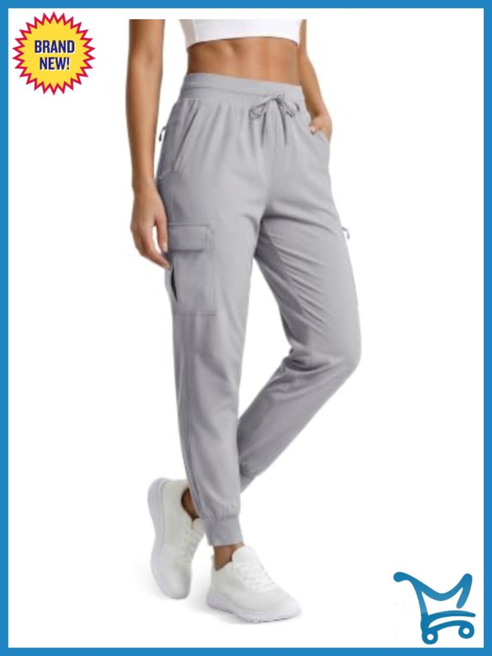 MAGCOMSEN Women's Hiking Pants Lightweight Quick Dry Cargo Jogger 5 Pockets